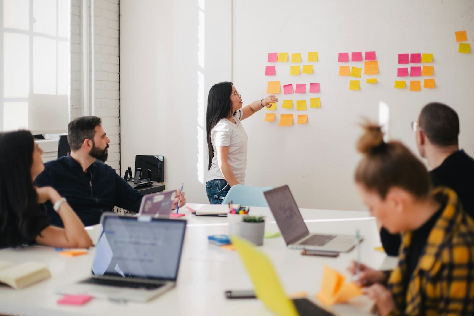 Team workshop for product strategy and delivery planning